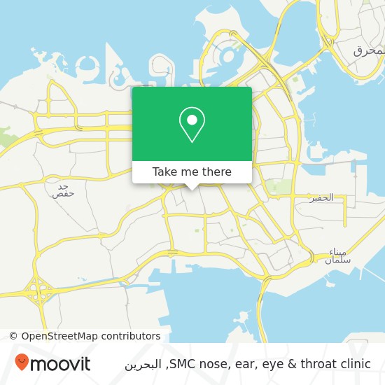 خريطة SMC nose, ear, eye & throat clinic