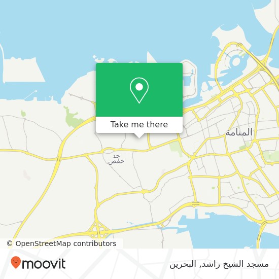 خريطة مسجد الشيخ راشد
