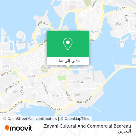 خريطة Zayani Cultural And Commercial Beareau