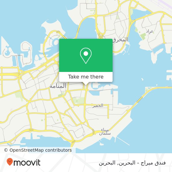 خريطة فندق ميراج - البحرين