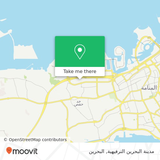 خريطة مدينة البحرين الترفيهية