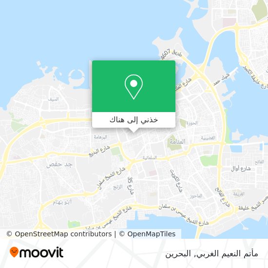 خريطة مأتم النعيم الغربي