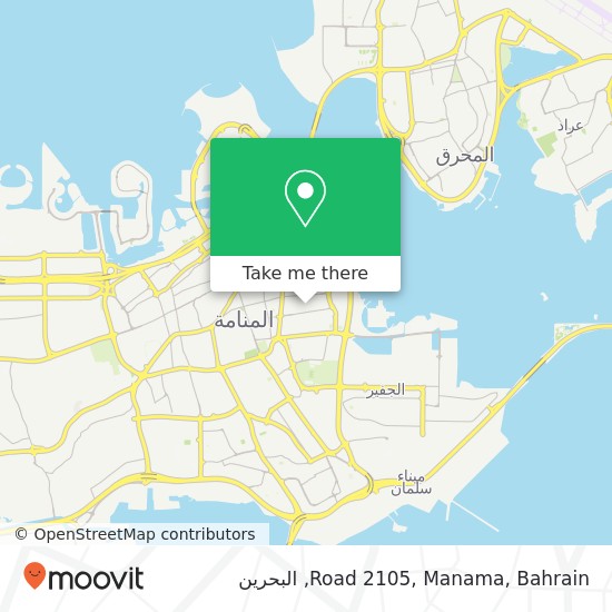 خريطة Road 2105, Manama, Bahrain