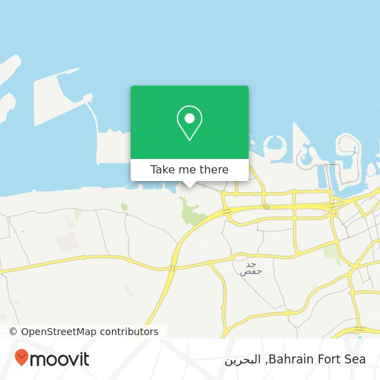 خريطة Bahrain Fort Sea