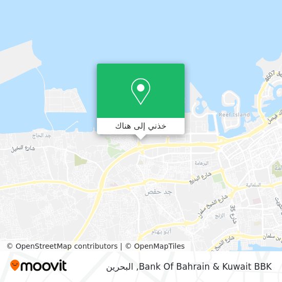 خريطة Bank Of Bahrain & Kuwait BBK