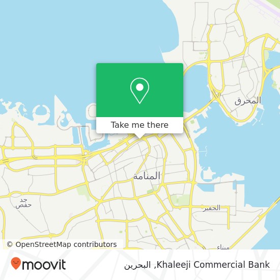 خريطة Khaleeji Commercial Bank