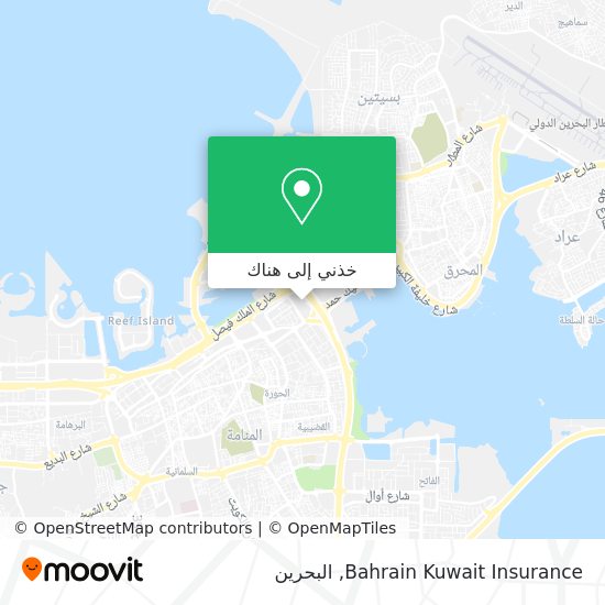 خريطة Bahrain Kuwait Insurance