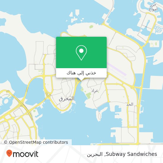 خريطة Subway Sandwiches