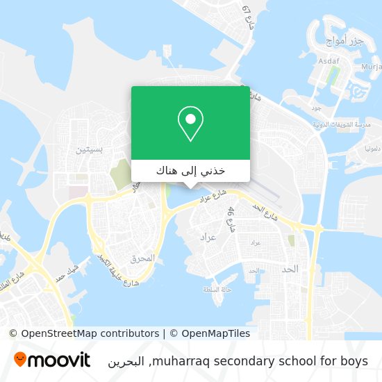 خريطة muharraq secondary school for boys
