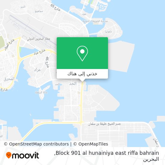 خريطة Block 901 al hunainiya east riffa bahrain