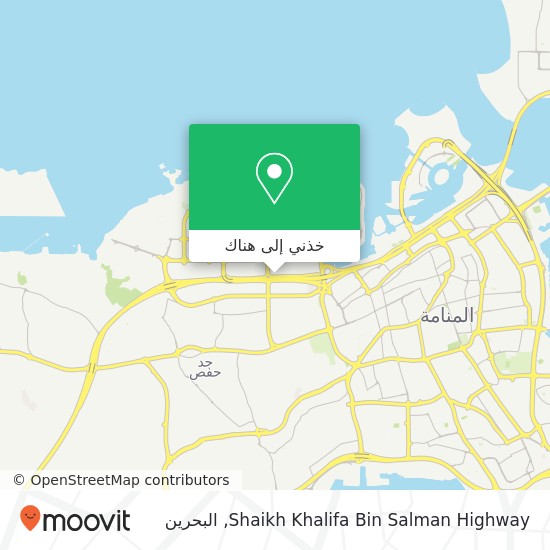 خريطة Shaikh Khalifa Bin Salman Highway