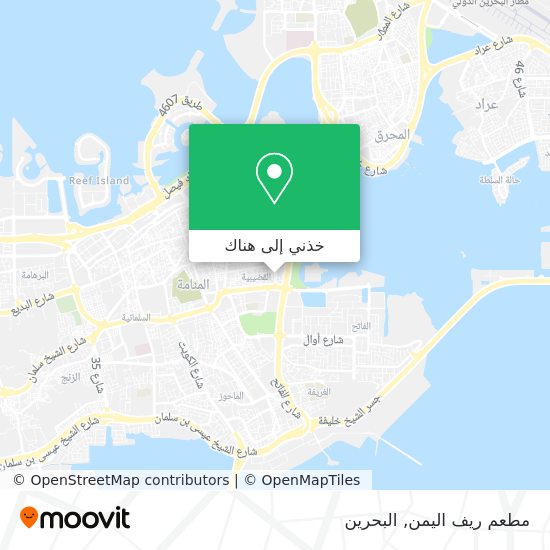 خريطة مطعم ريف اليمن