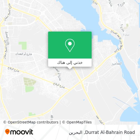 خريطة Durrat Al-Bahrain Road
