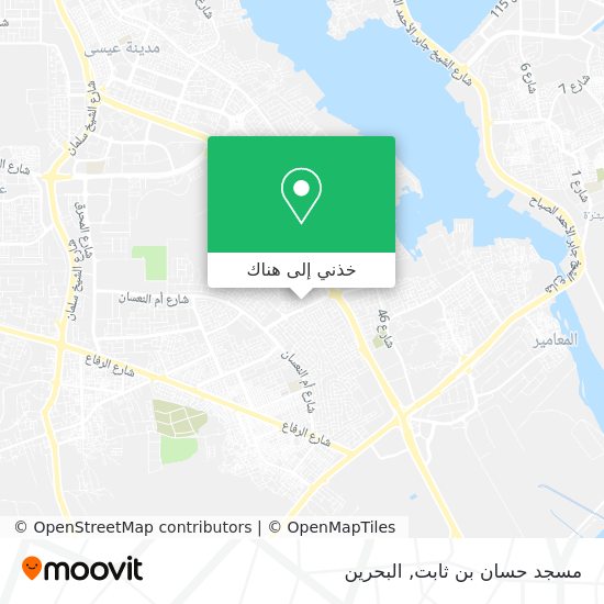خريطة مسجد حسان بن ثابت