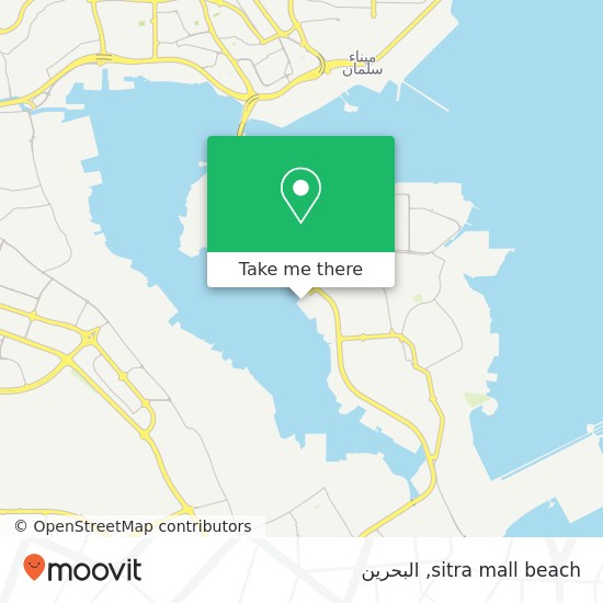 خريطة sitra mall beach