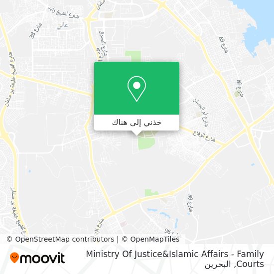 خريطة Ministry Of Justice&Islamic Affairs - Family Courts