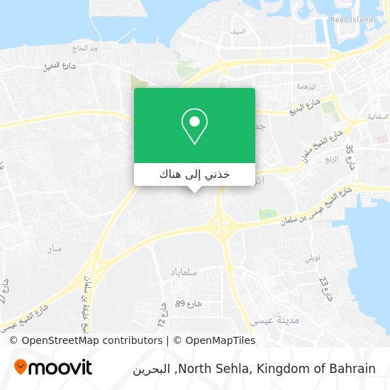خريطة North Sehla, Kingdom of Bahrain