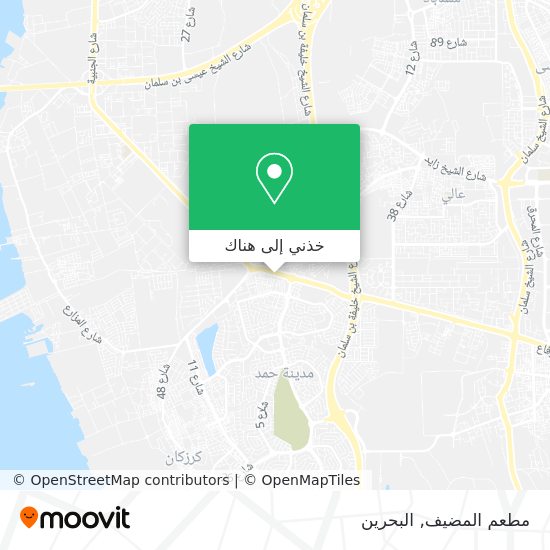 خريطة مطعم المضيف