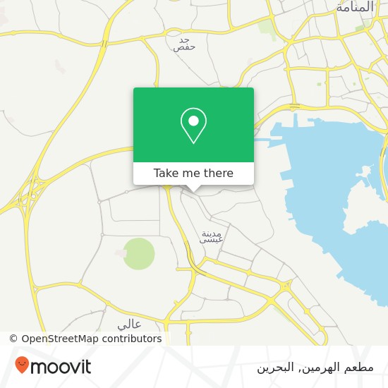 خريطة مطعم الهرمين, شارع عمان مجمع 701, توبلي, المنامة