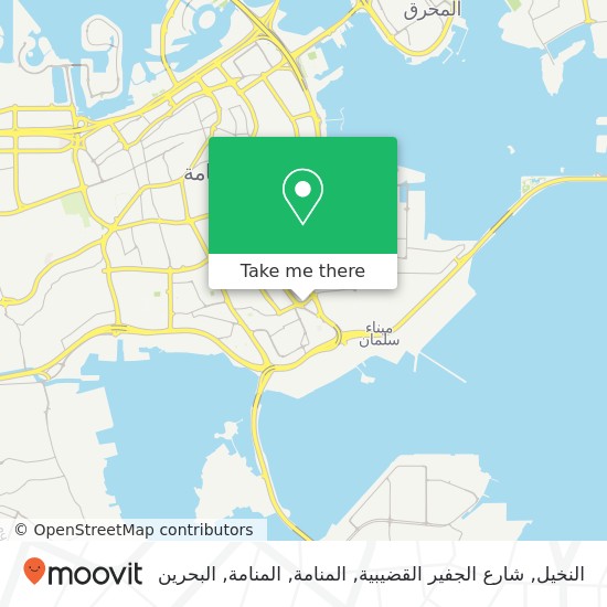 خريطة النخيل, شارع الجفير القضيبية, المنامة, المنامة