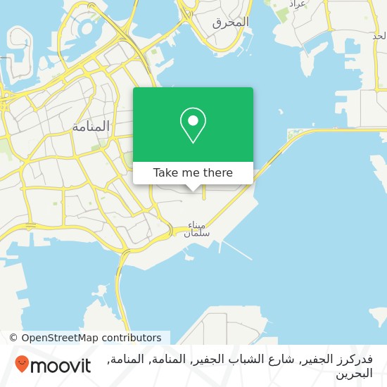 خريطة فدركرز الجفير, شارع الشباب الجفير, المنامة, المنامة