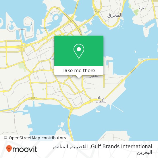 خريطة Gulf Brands International, القضيبية, المنامة