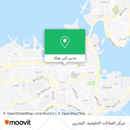 خريطة مركز العباءات الخليجية