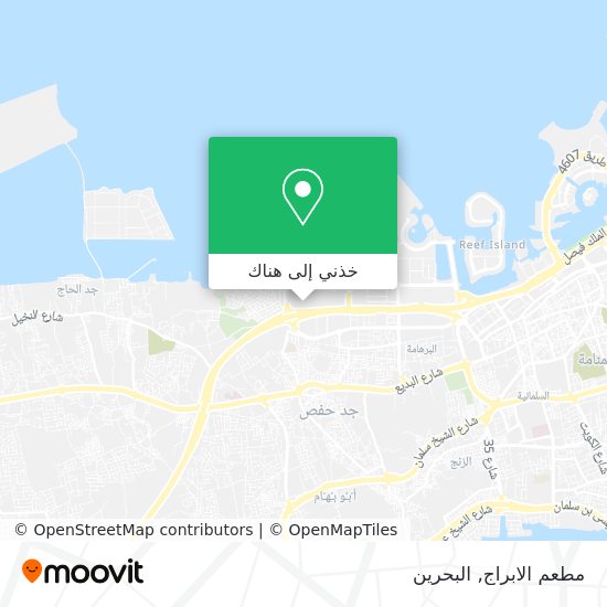 خريطة مطعم الابراج