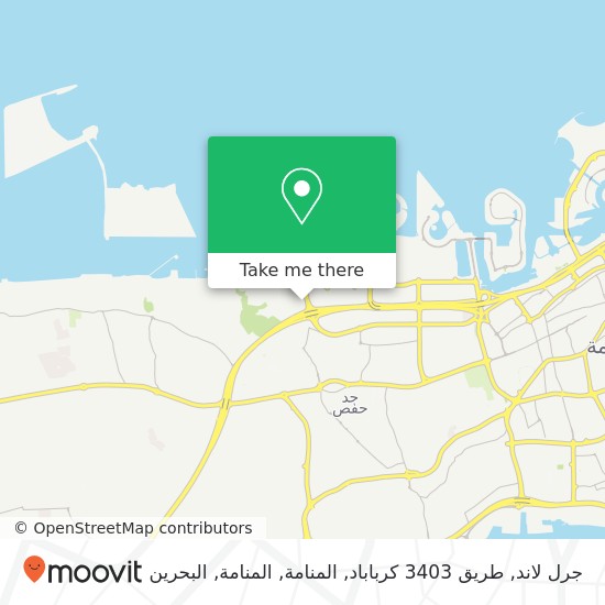 خريطة جرل لاند, طريق 3403 كرباباد, المنامة, المنامة