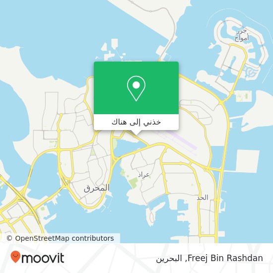 خريطة Freej Bin Rashdan, طريق 2403 مجمع 224, المحرق