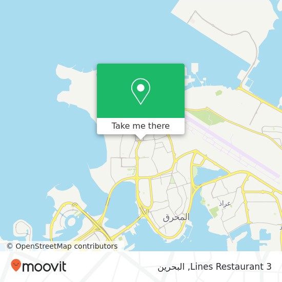خريطة 3 Lines Restaurant, شارع 11 مجمع 225, البسيتين