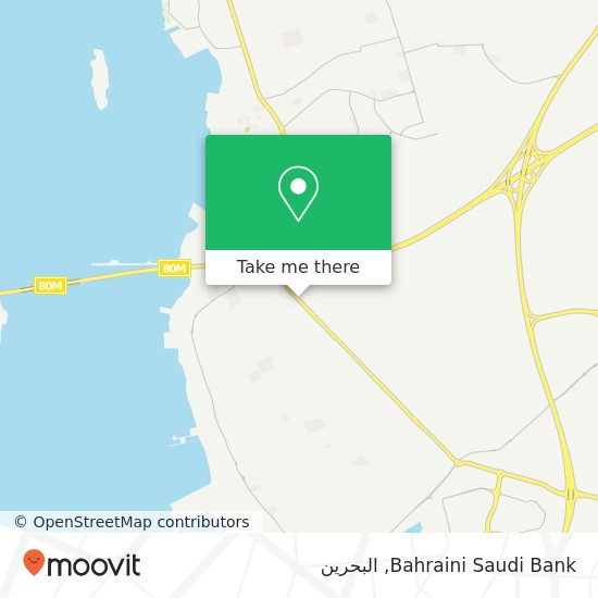 خريطة Bahraini Saudi Bank