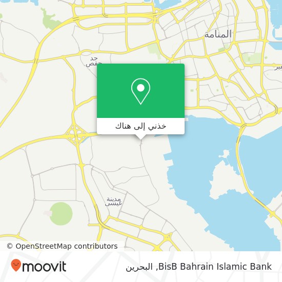 خريطة BisB Bahrain Islamic Bank