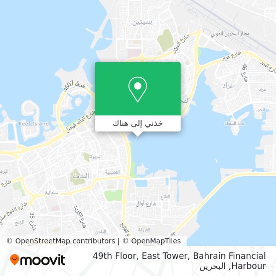 خريطة 49th Floor, East Tower, Bahrain Financial Harbour