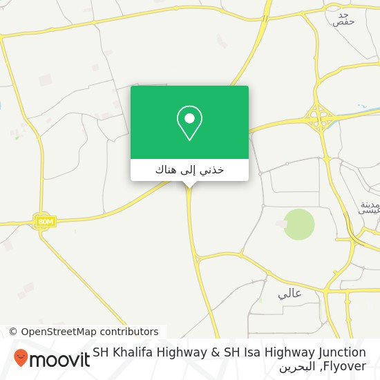 خريطة SH Khalifa Highway  &  SH Isa Highway Junction Flyover