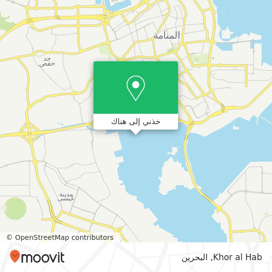 خريطة Khor al Hab