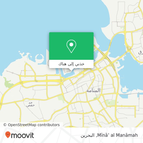 خريطة Mīnā’ al Manāmah
