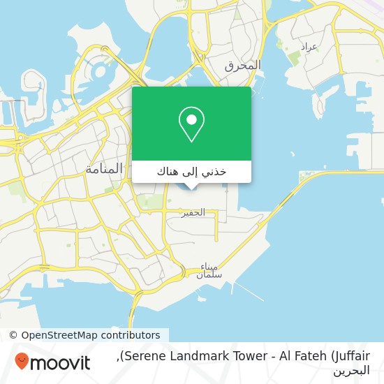 خريطة Serene Landmark Tower - Al Fateh (Juffair)