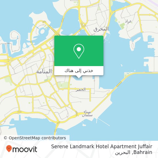 خريطة Serene Landmark Hotel Apartment Juffair Bahrain