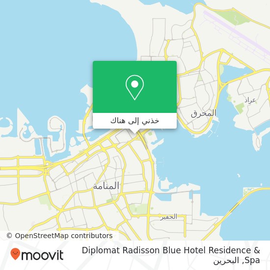 خريطة Diplomat Radisson Blue Hotel Residence & Spa