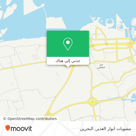 خريطة مشويات انوار الغدير, شارع 79 مجمع 449, القدم, الشمالية