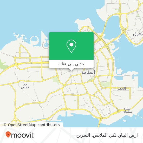 خريطة ارض البيان لكي الملابس, طريق 317 النعيم, المنامة, المنامة