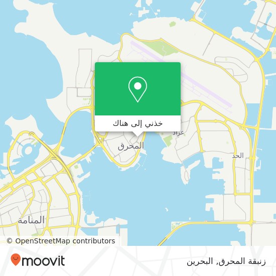 خريطة زنبقة المحرق, شارع عبدالرحمن الفاضل مجمع 210, المحرق, المحرق