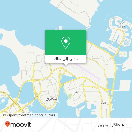 خريطة Skybar, طريق 2404 مجمع 224, المحرق