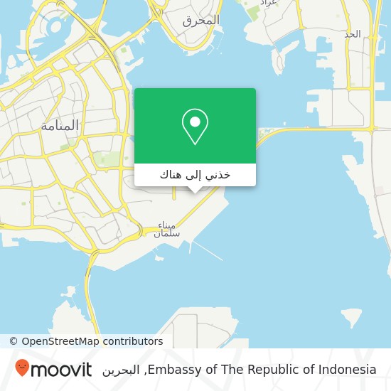 خريطة Embassy of The Republic of Indonesia