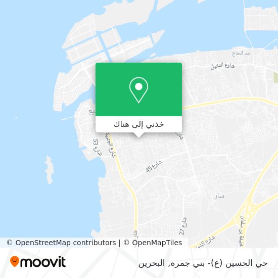 خريطة حي الحسين (ع)- بني جمره