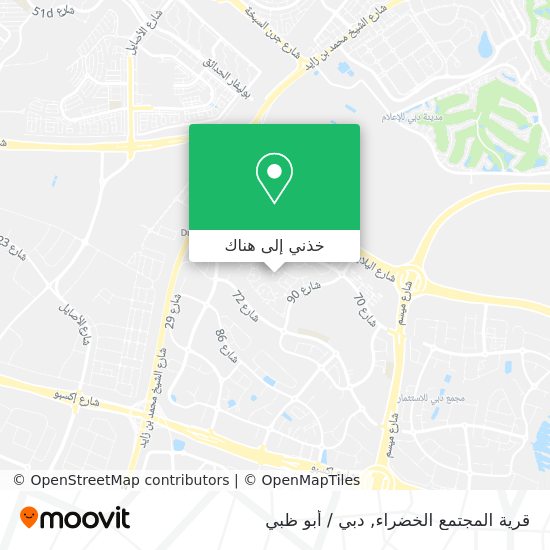خريطة قرية المجتمع الخضراء