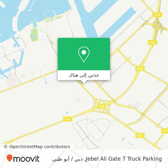 خريطة Jebel Ali Gate 7 Truck Parking