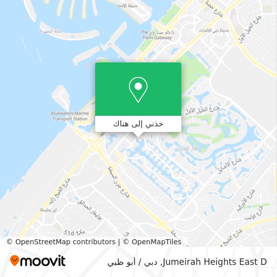 خريطة Jumeirah Heights East D