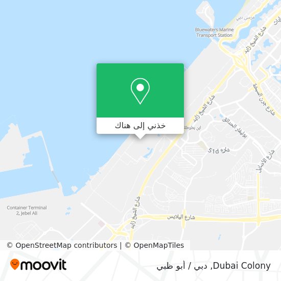 خريطة Dubai Colony
